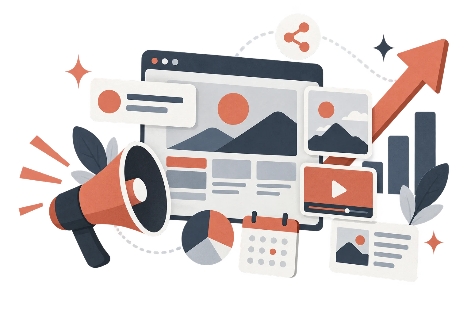 Campaign, content and message components working together as one practical marketing system.